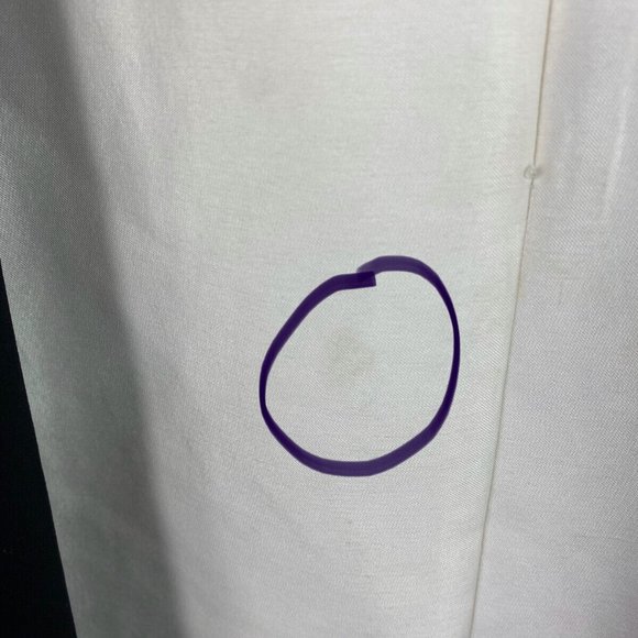 NWT H Halston Dress 4 Small Black Ivory Colorblock Stripe Slvlss Party Cocktail - Picture 5 of 7